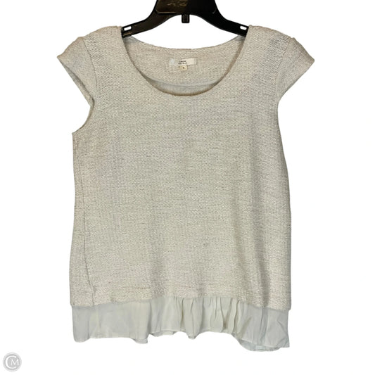 Top Sleeveless By Drew In White, Size: S
