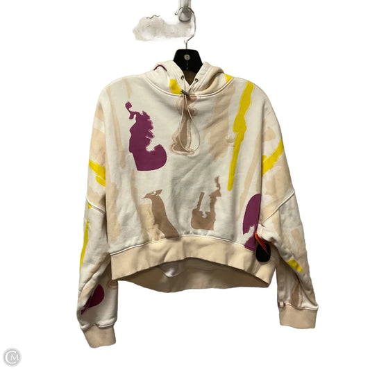 Sweatshirt Hoodie By Adidas In Tan, Size: L