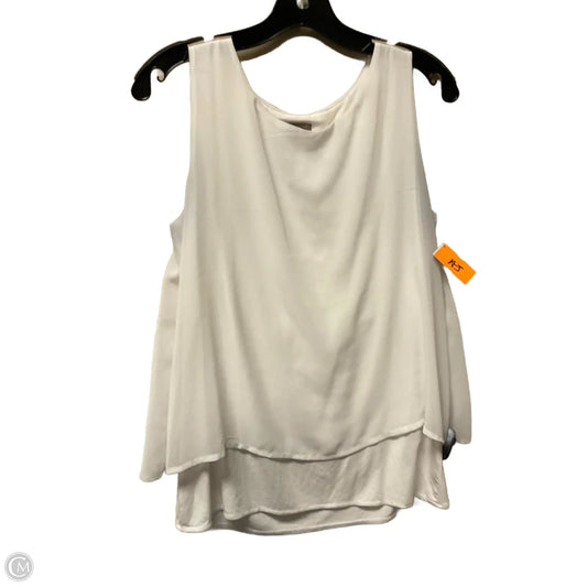 Top Sleeveless Basic By Chicos In White, Size: Xs