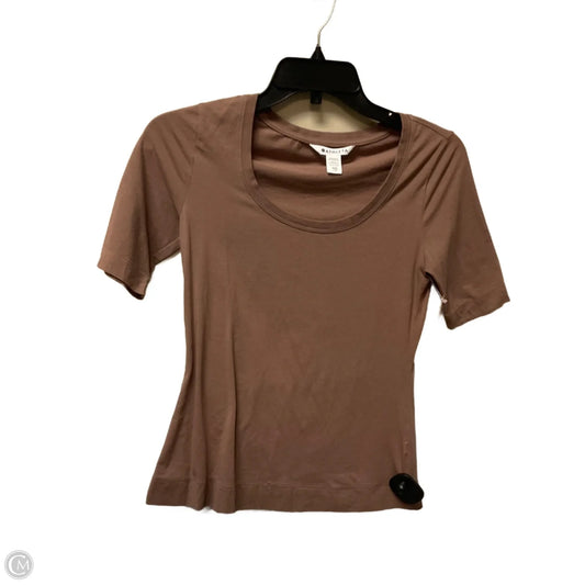 Top Short Sleeve Basic By Athleta In Brown, Size: Xxs
