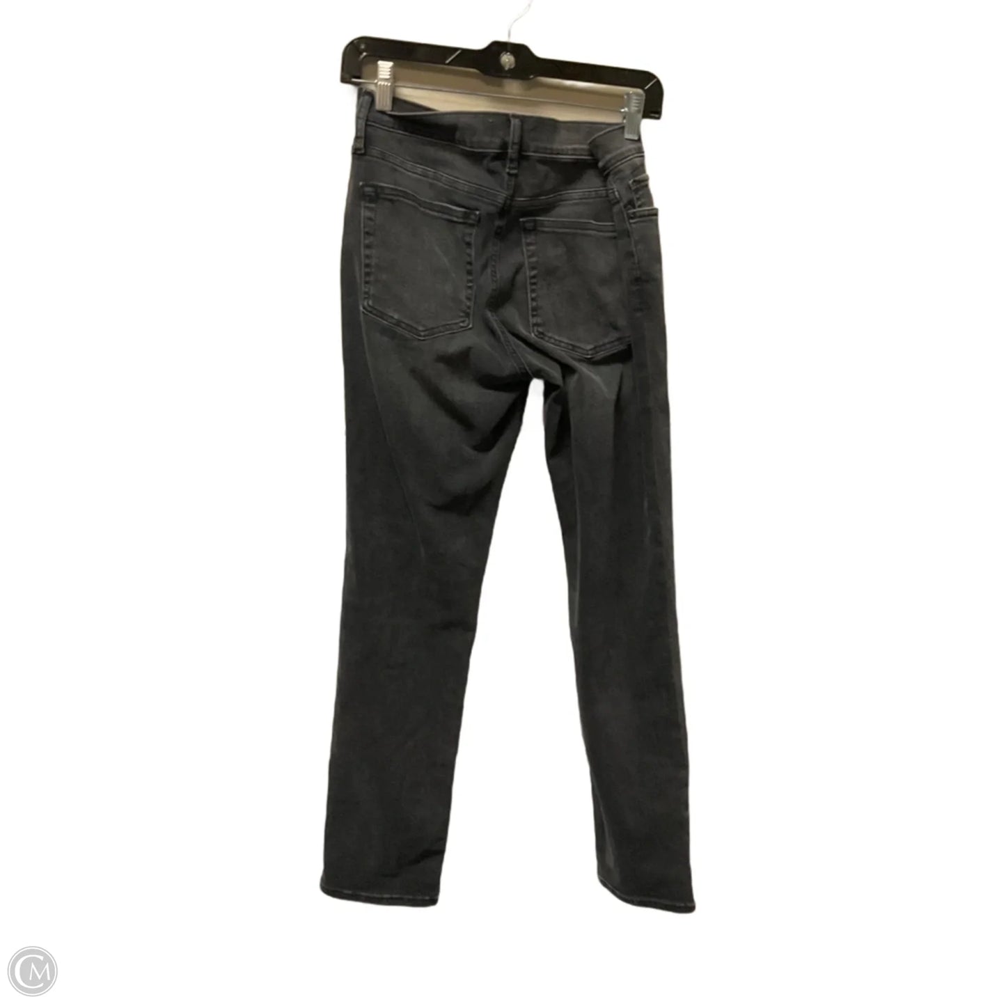 Jeans Skinny By Frame In Black Denim, Size: 4