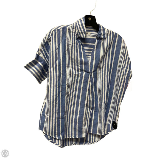 Top Short Sleeve By Madewell In Striped Pattern, Size: Xs