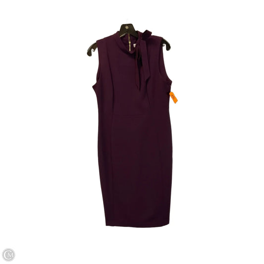 Dress Work By Calvin Klein In Purple, Size: 8