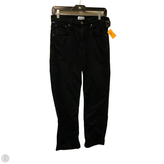 Jeans Straight By Citizens Of Humanity In Black Denim, Size: 4