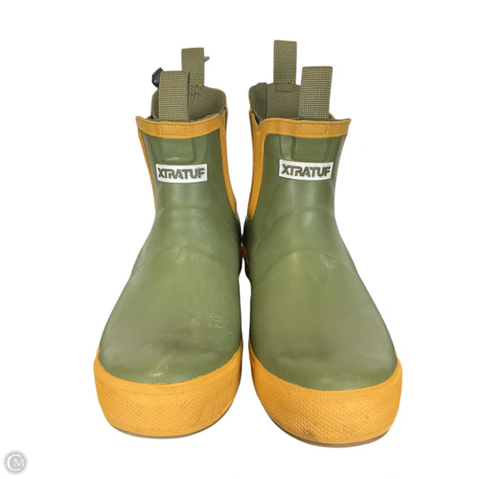 Boots Rain By Clothes Mentor In Green, Size: 8