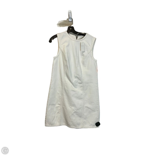 Dress Casual Midi By Abercrombie And Fitch In White Denim, Size: M