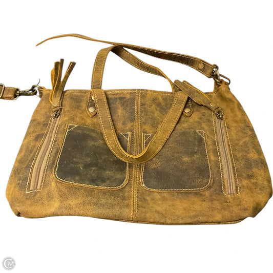 Handbag Leather By Myra, Size: Small