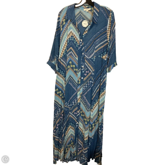 Dress Casual Maxi By Oddi In Blue, Size: L