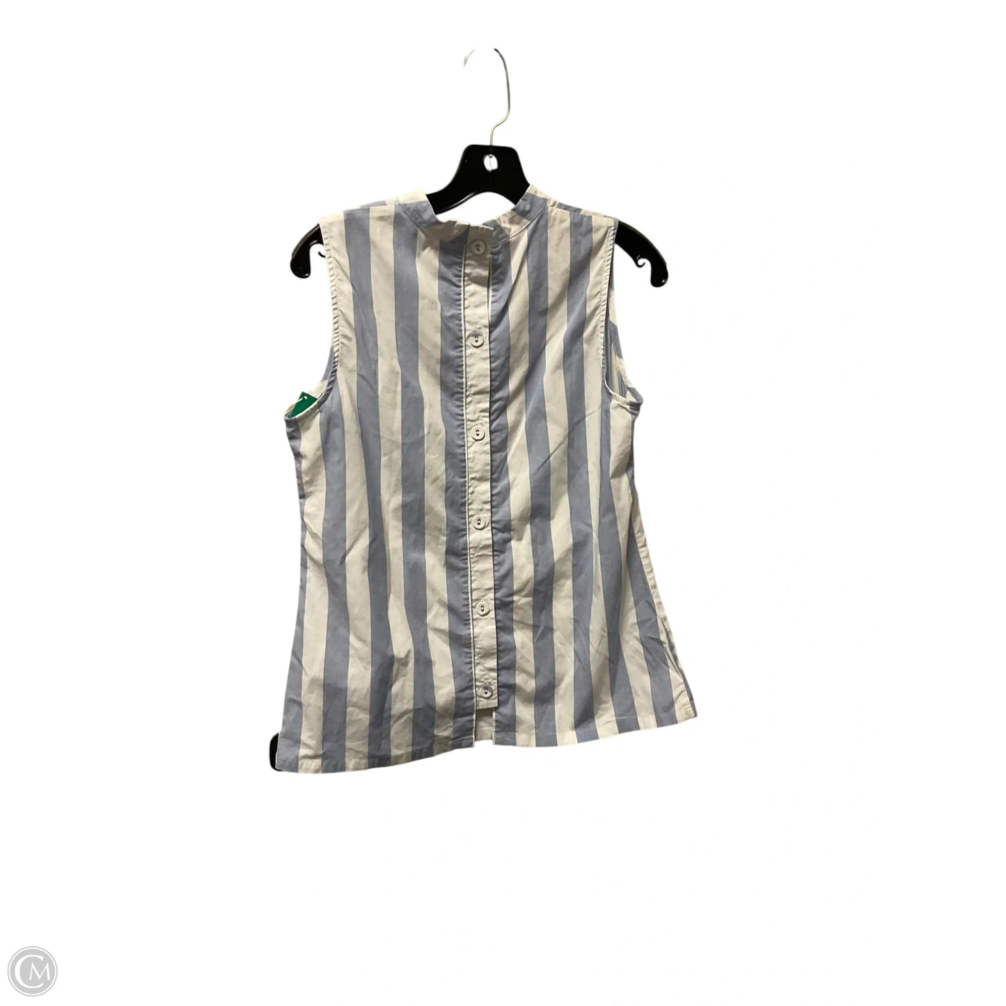 Top Sleeveless By Banana Republic In Striped Pattern, Size: S