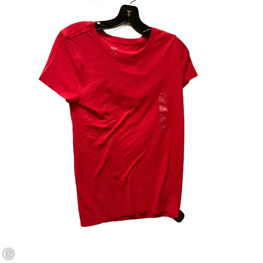 Top Short Sleeve Basic By Gap In Red, Size: S