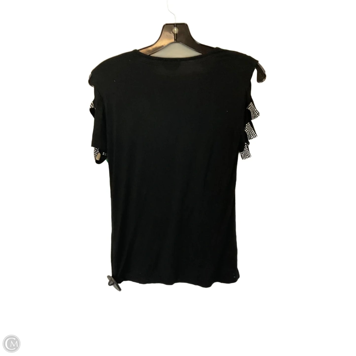 Top Short Sleeve Basic By Bebe In Black, Size: S