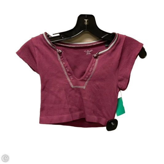 Top Short Sleeve By Out From Under In Purple, Size: Xs