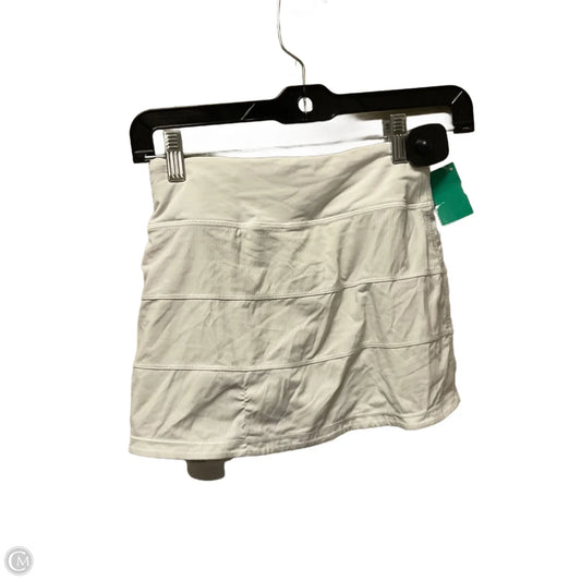 Athletic Shorts By Lululemon In White, Size: 6