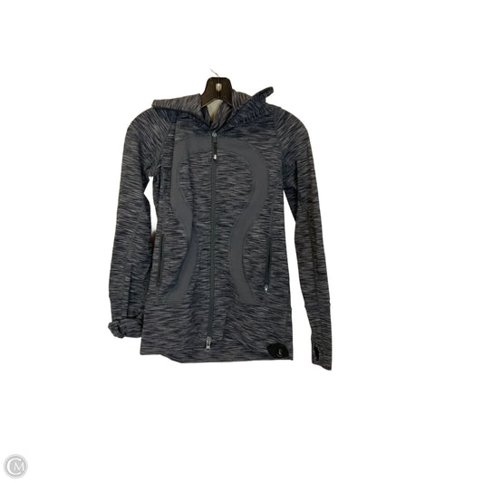 Athletic Jacket By Lululemon In Grey, Size: 4