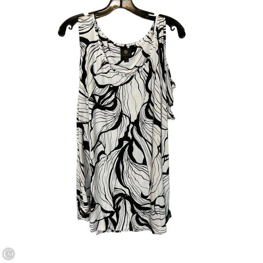 Top Short Sleeve By Jm Collections In White, Size: Xl