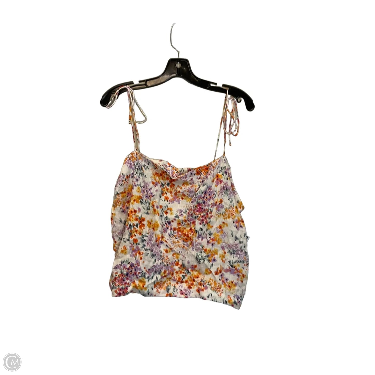 Top Sleeveless Basic By H&m In Floral Print, Size: Xxl