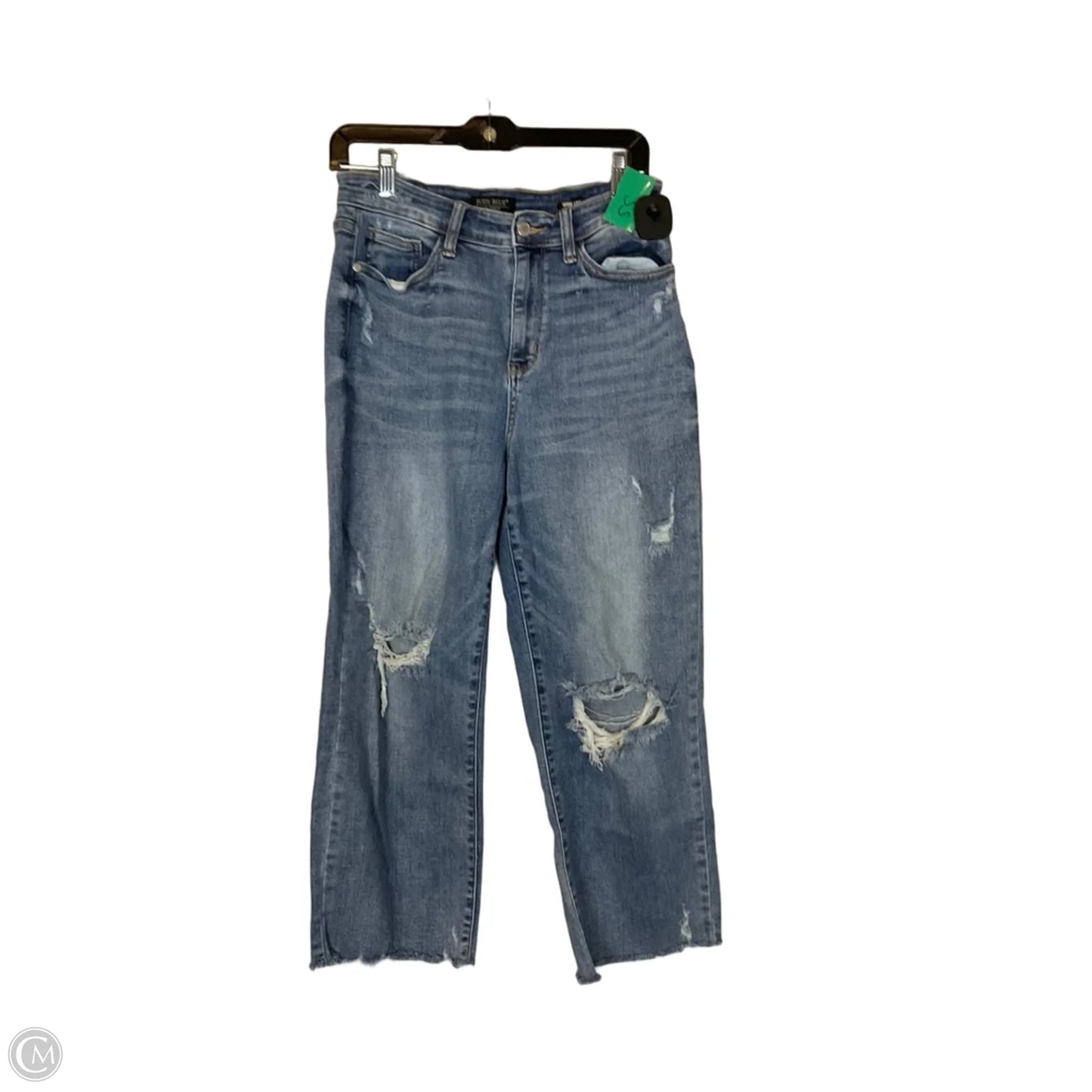 Jeans Wide Leg By Judy Blue In Blue Denim, Size: 6