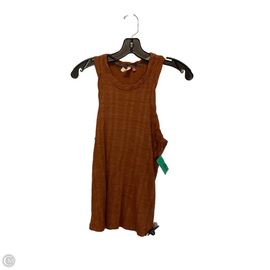 Top Sleeveless By Pilcro In Brown, Size: M