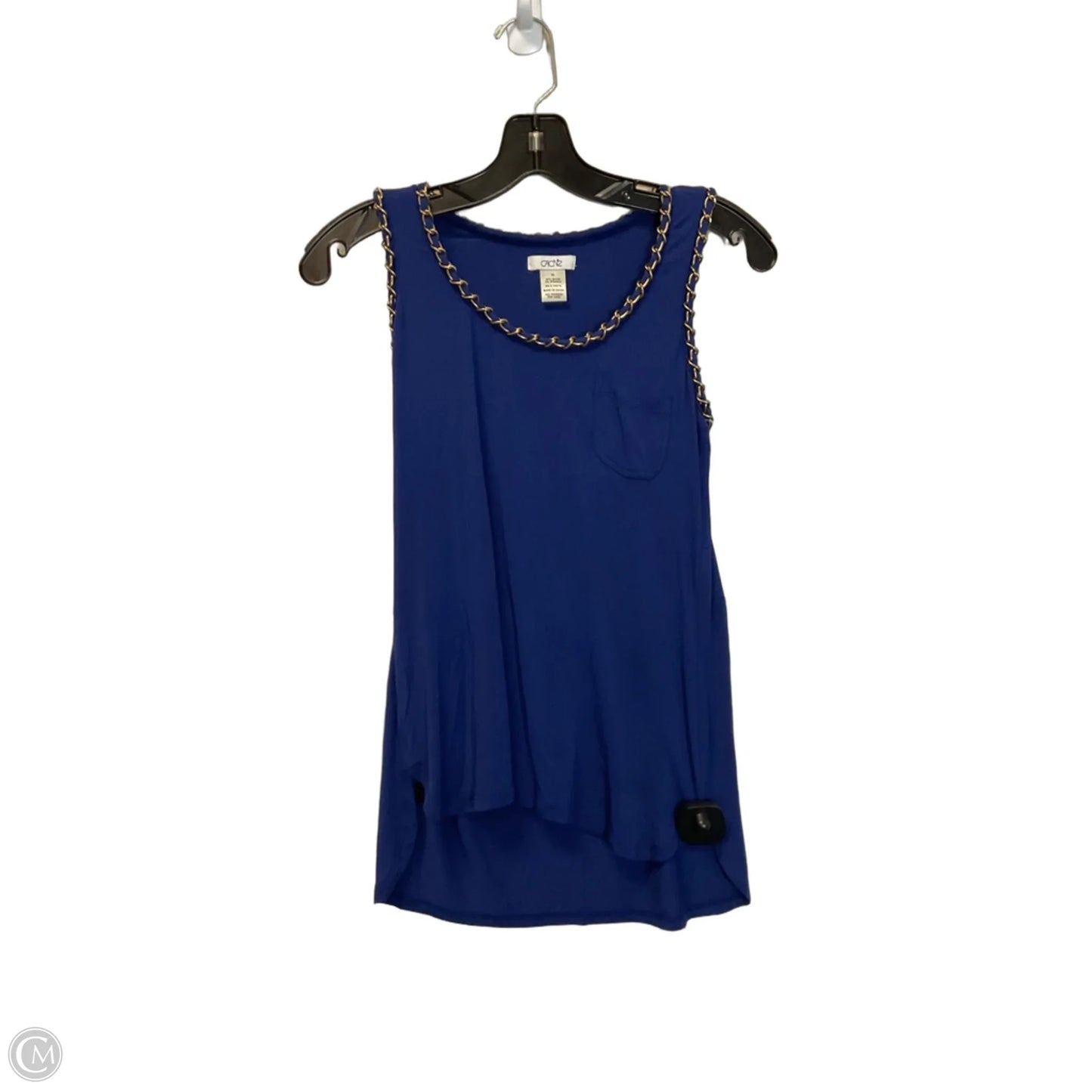 Top Sleeveless By Cache In Blue, Size: Xs