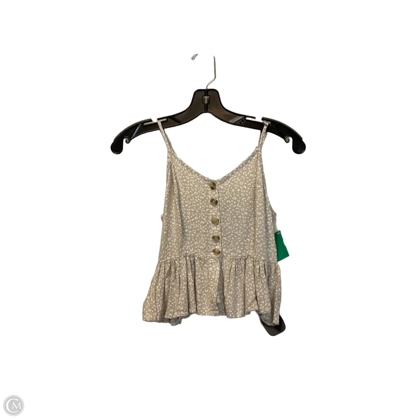 Top Sleeveless Basic By Japna In Tan, Size: Xs