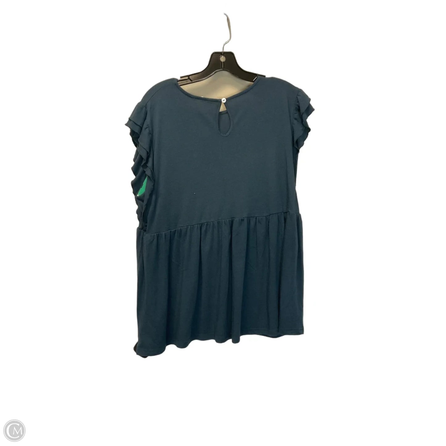 Top Short Sleeve By Amaryllis In Blue, Size: M