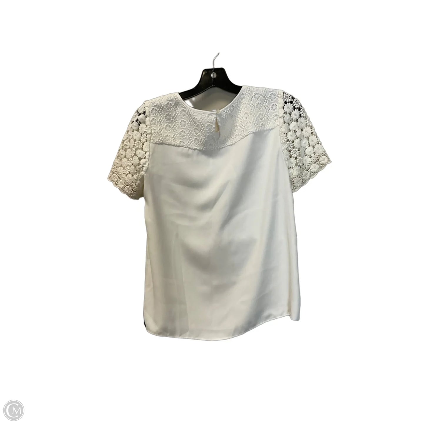 Top Short Sleeve By Talbots In Cream, Size: S