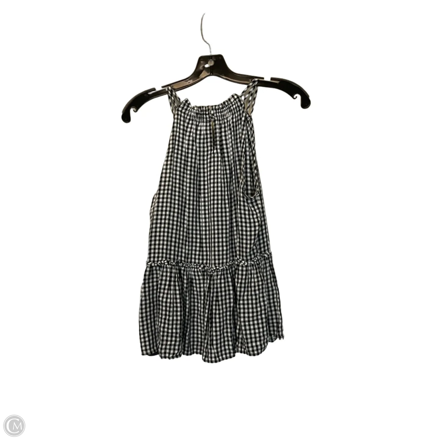 Top Sleeveless By Loft In Black, Size: S