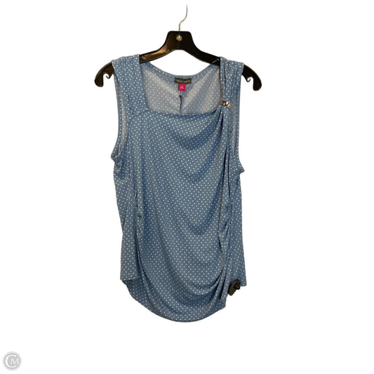 Top Sleeveless By Vince Camuto In Polkadot Pattern, Size: L