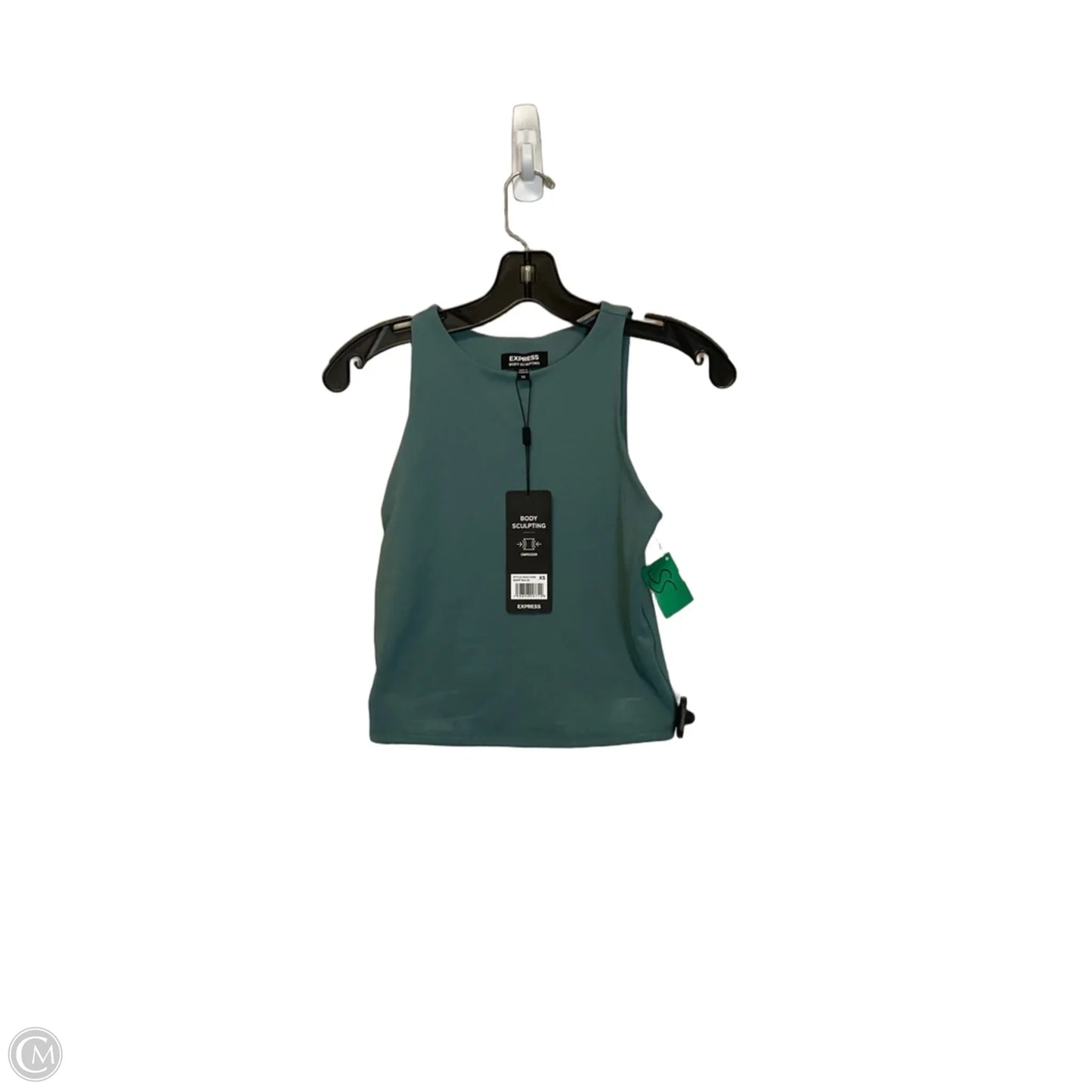 Top Sleeveless Basic By Express In Green, Size: Xs