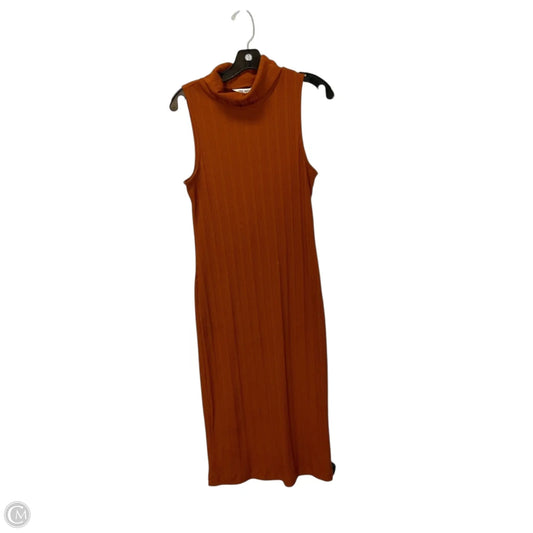 Dress Casual Maxi By Nine West Apparel In Orange, Size: L