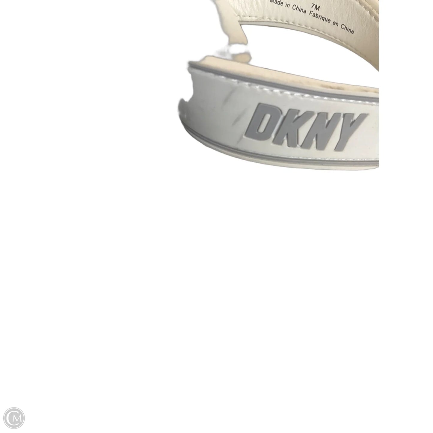 Sandals Heels Platform By Dkny In White, Size: 7