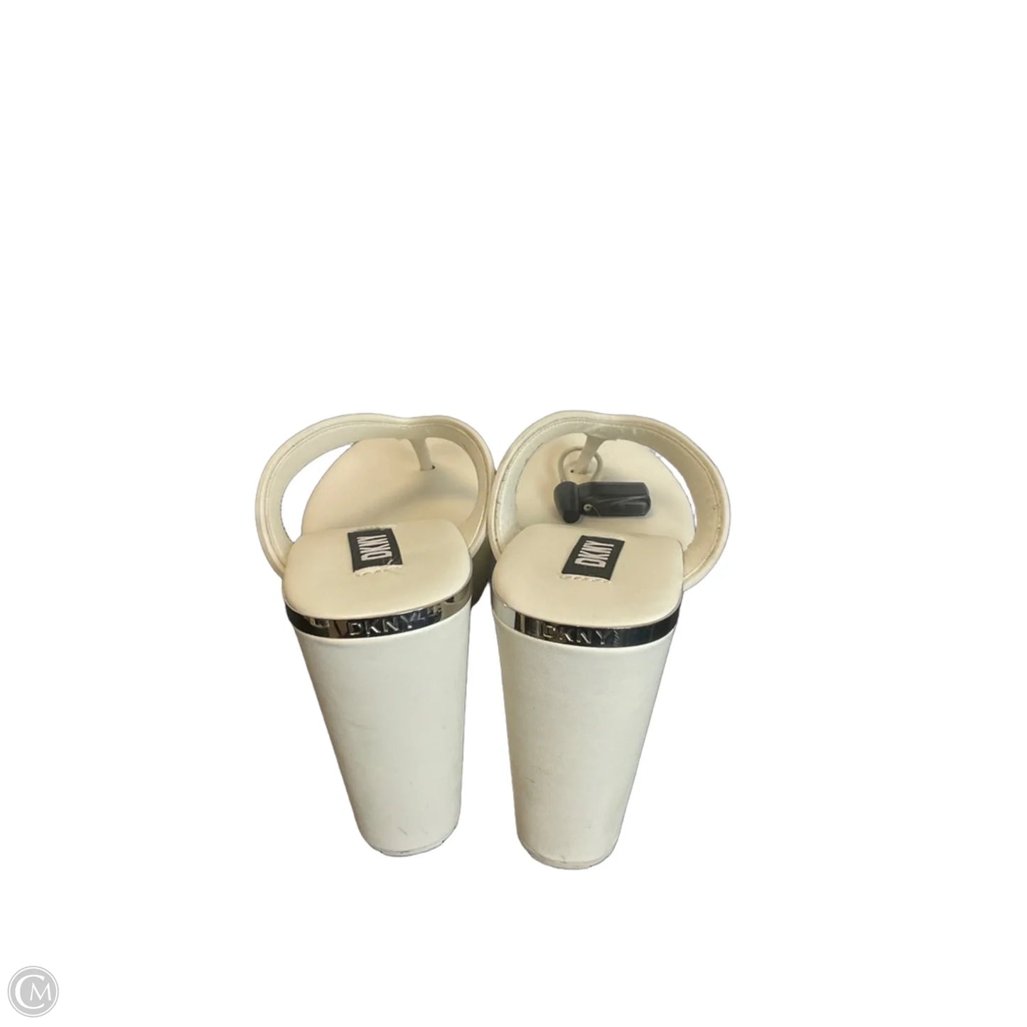 Sandals Heels Platform By Dkny In White, Size: 7