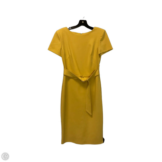 Dress Work By Calvin Klein In Yellow, Size: 6
