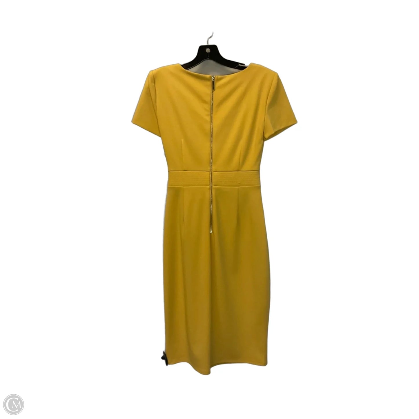 Dress Work By Calvin Klein In Yellow, Size: 6