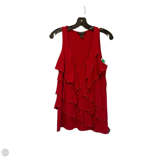 Top Sleeveless By White House Black Market In Red, Size: S