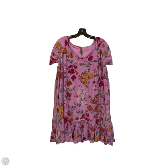Dress Casual Short By Anthropologie In Floral Print, Size: L