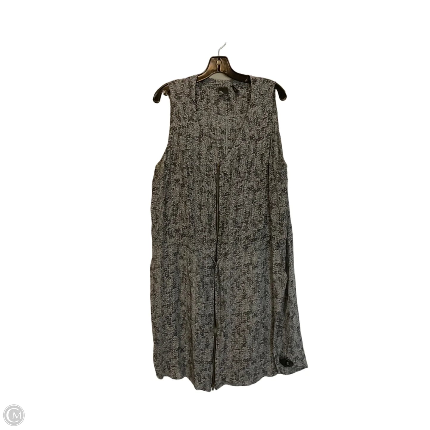 Dress Casual Midi By Eileen Fisher In Grey, Size: Xl