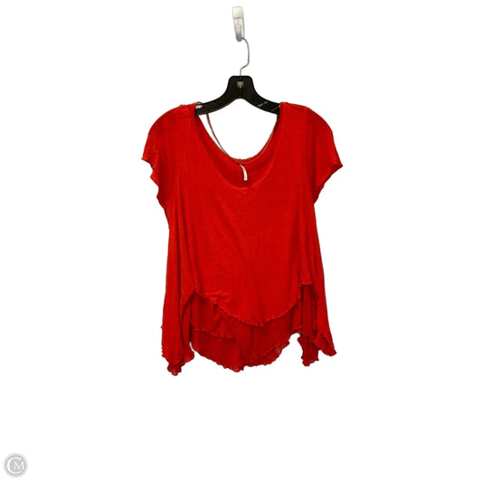 Top Short Sleeve Basic By Free People In Red, Size: Xs