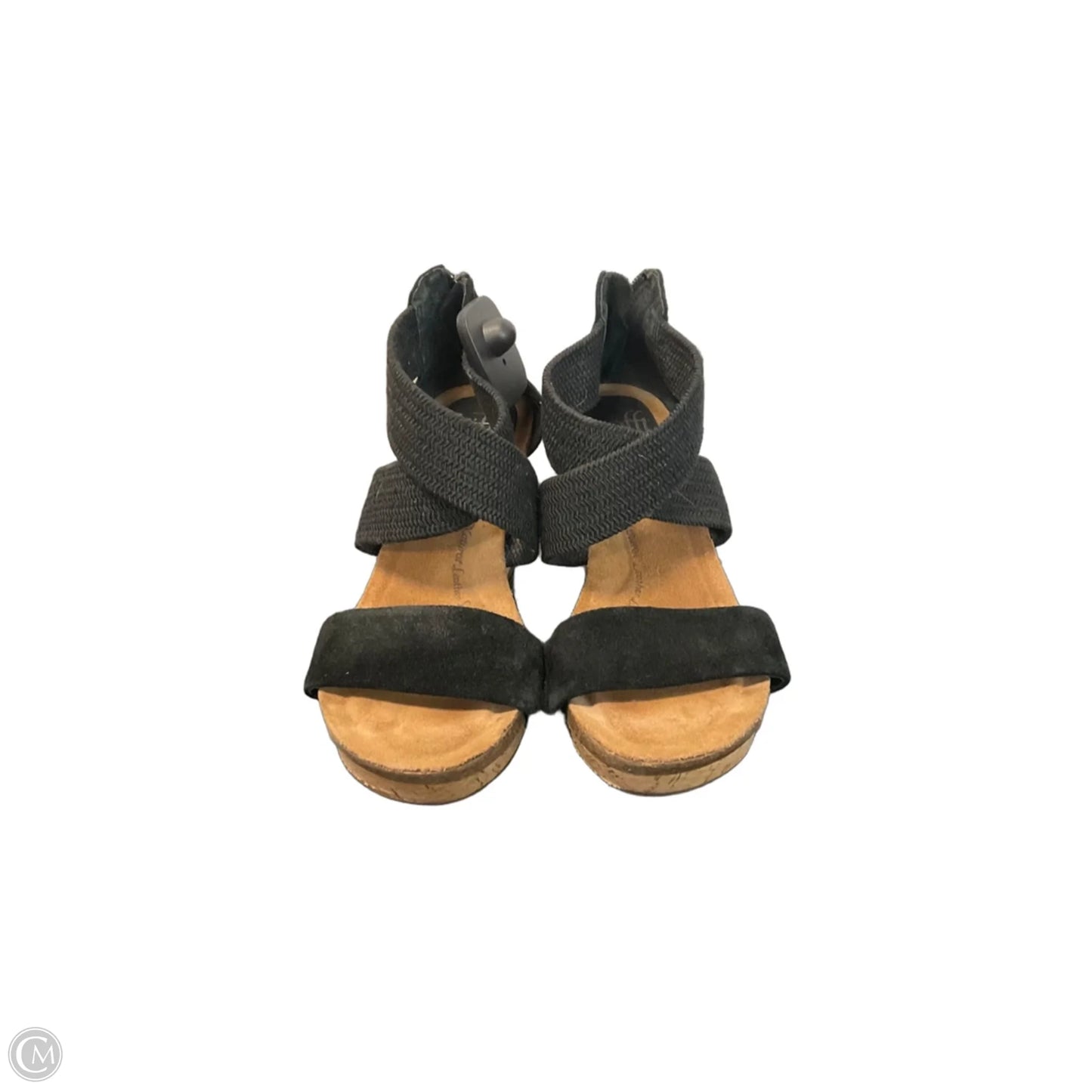 Sandals Heels Wedge By Sofft In Black, Size: 7