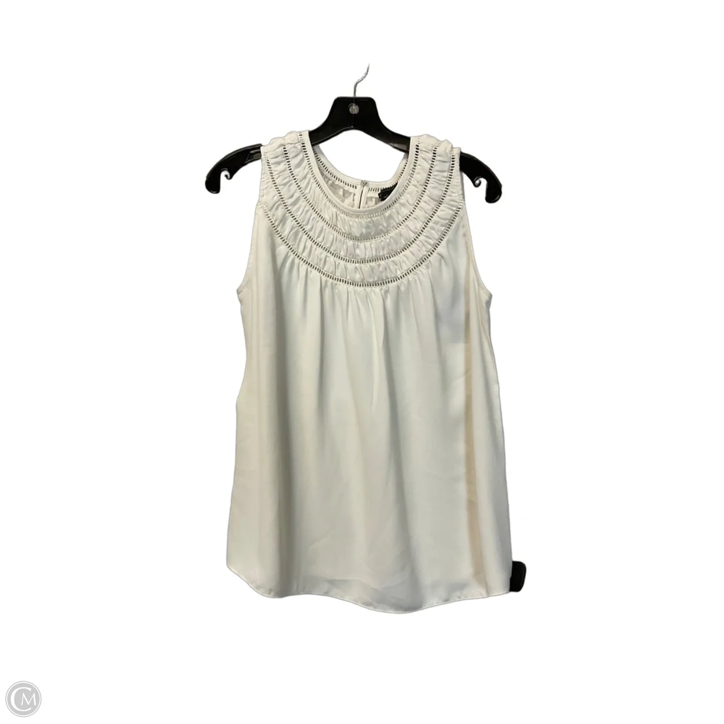 Top Sleeveless By Ann Taylor In Cream, Size: S