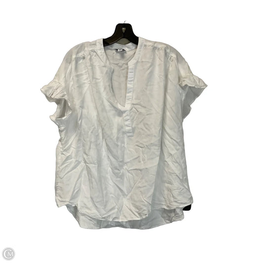 Top Short Sleeve Basic By Crown And Ivy In White, Size: M