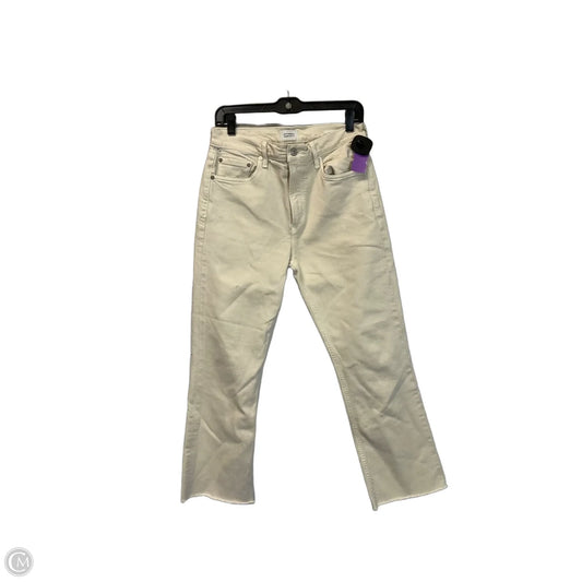 Jeans Straight By Citizens Of Humanity In Cream Denim, Size: 4