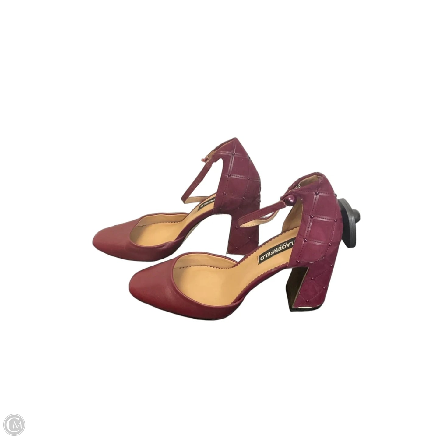 Shoes Designer By Karl Lagerfeld In Purple, Size: 8.5
