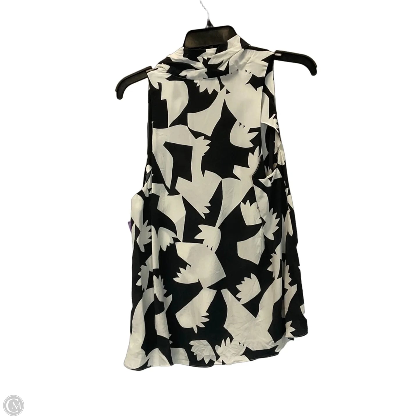 Top Sleeveless By Joie In Black & White, Size: M