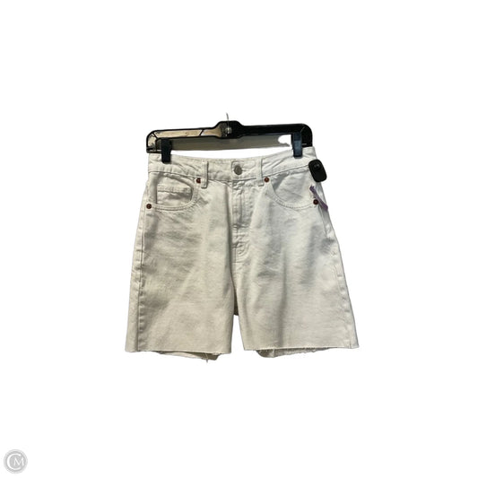Shorts By Zara In White Denim, Size: 4