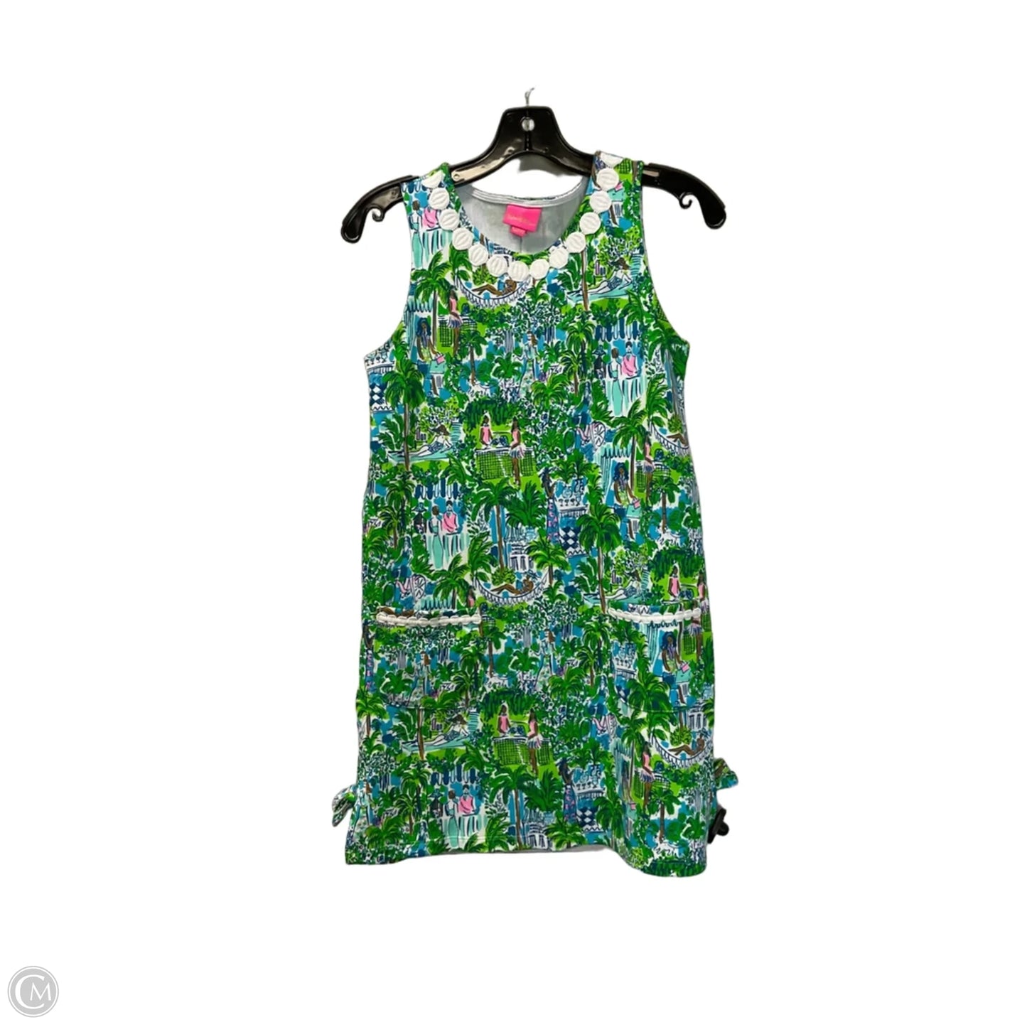 Dress Designer By Lilly Pulitzer In Blue & Green, Size: Xl