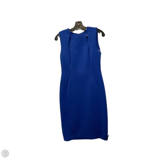 Dress Work By Calvin Klein In Blue, Size: M