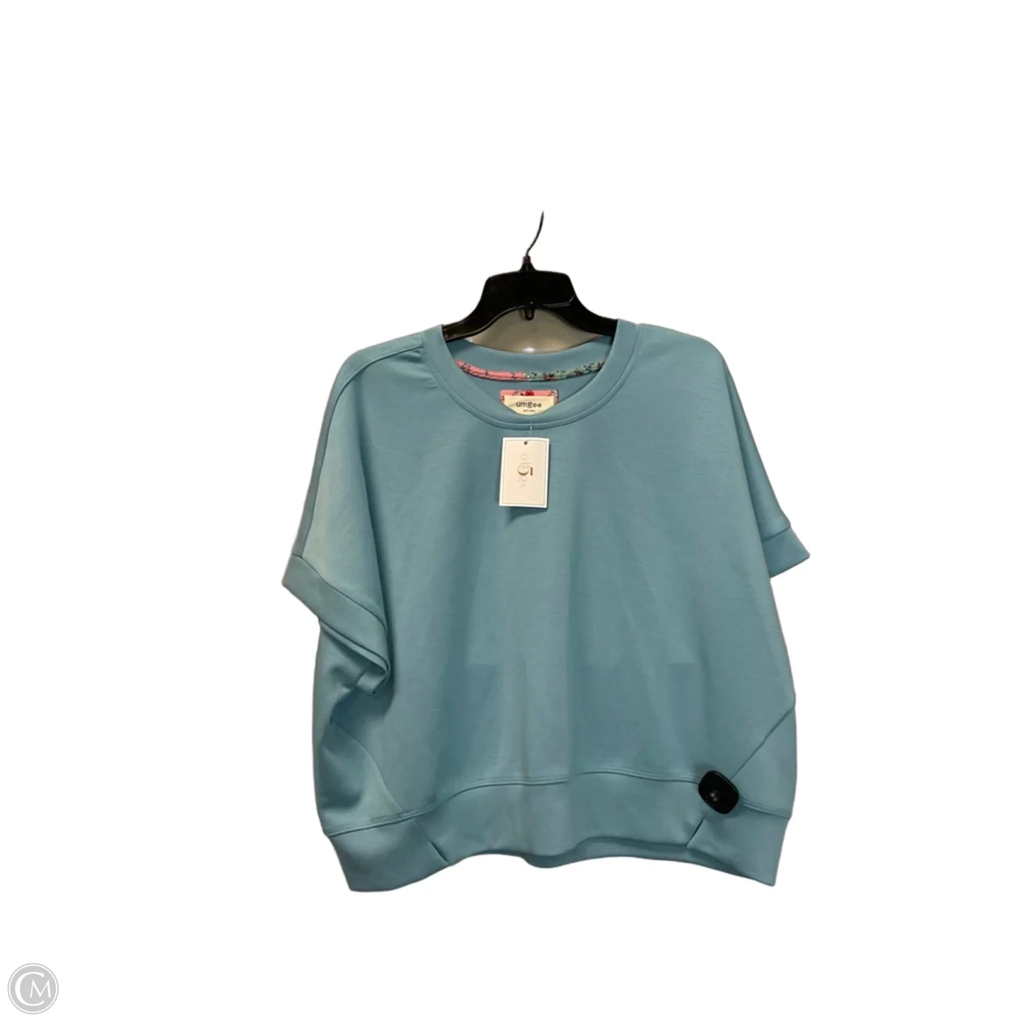 Top Short Sleeve Basic By Umgee In Blue, Size: M