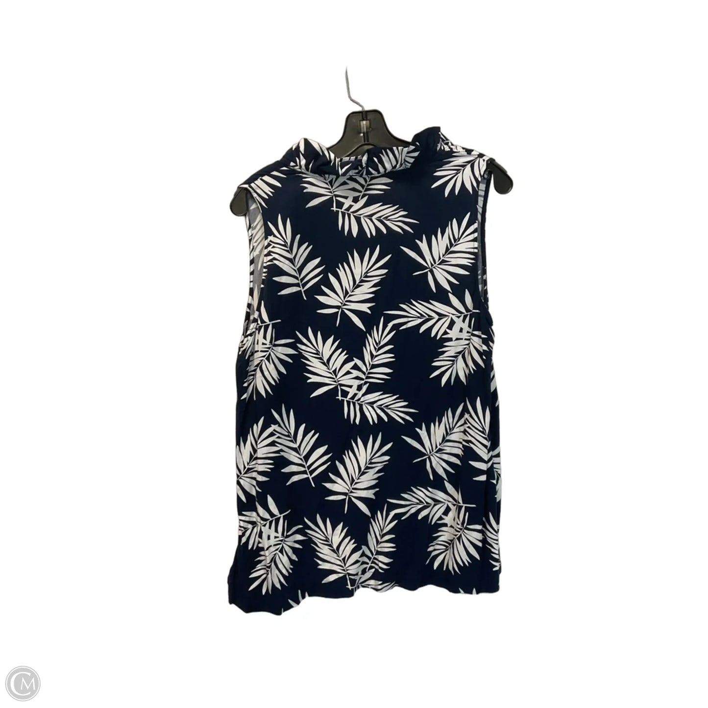 Top Sleeveless By Crown And Ivy In Tropical Print, Size: L
