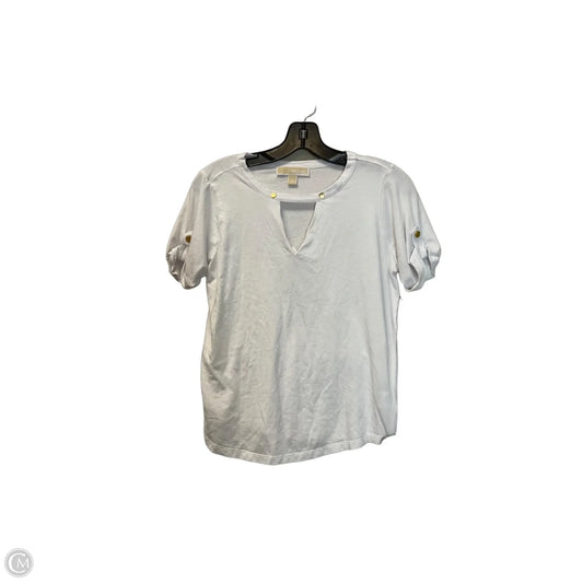 Top Short Sleeve Basic By Michael By Michael Kors In White, Size: S